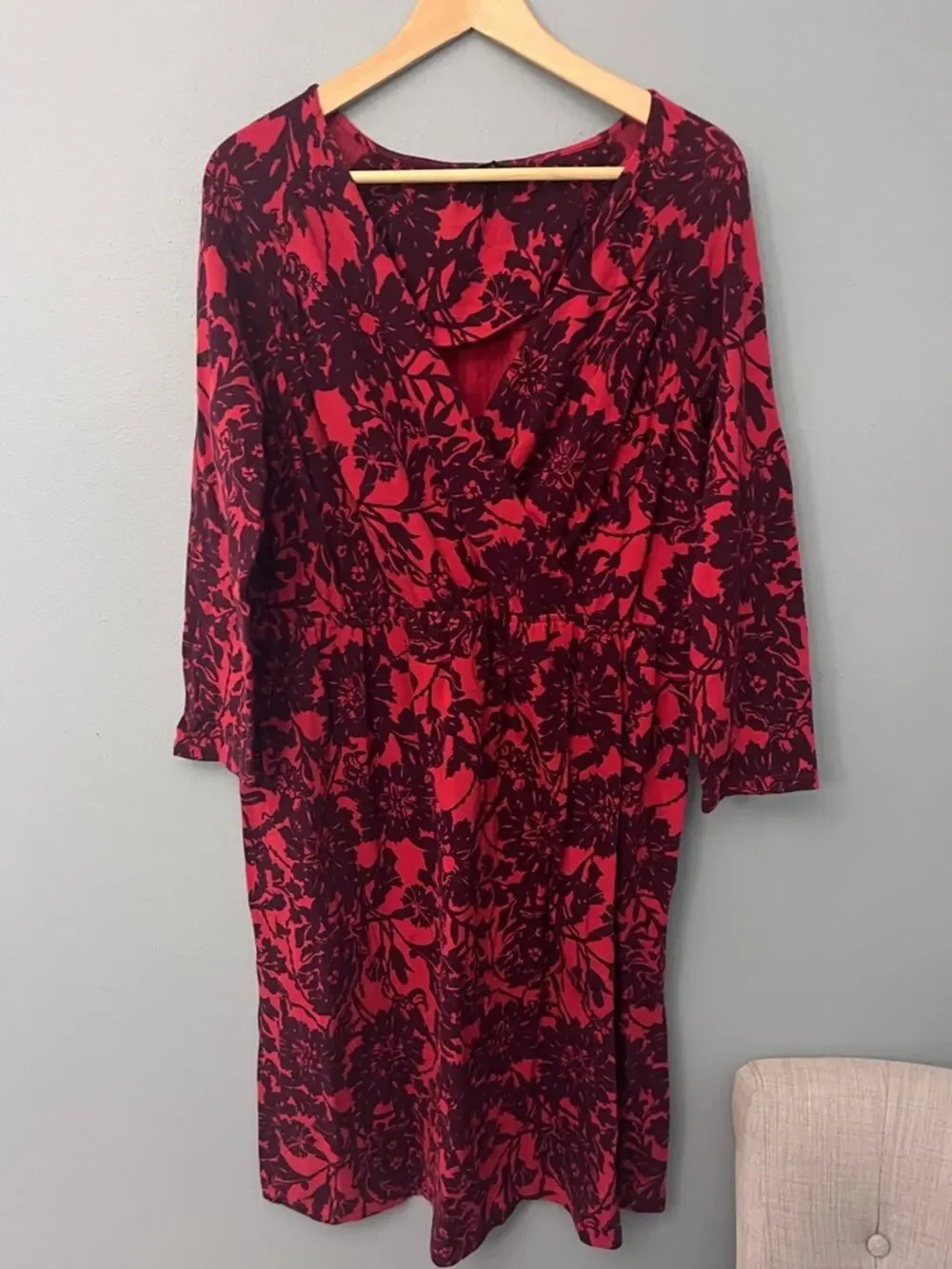 lands end knit dress Women's Cozy Lofty Cowl Neck Sweater Dress